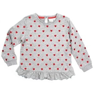 NAME IT Little Girl ORGANIC Cotton Grey Sweatshirt